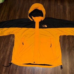The North Face Men's Orange and Black Performance Jacket